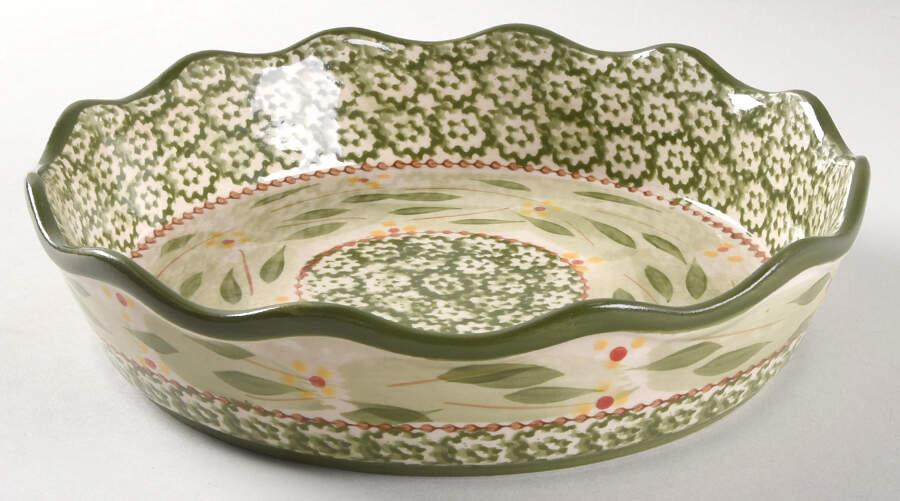 Old World Green 9" Round Baker by Temp-Tations-1