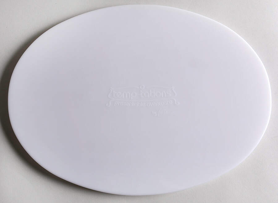 Old World Green Tabless Plastic Storage Cover for 13" Oval Baker by Temp-Tations-1