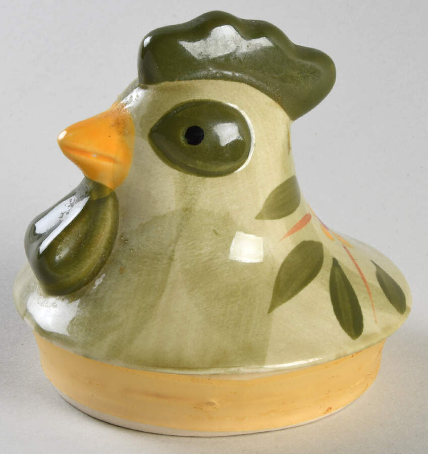 Old World Green Lid for Figural Spice Jar by Temp-Tations-1