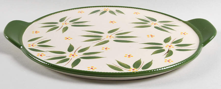 Old World Green Lid for 3.5 Qt Round Covered Baker by Temp-Tations-1