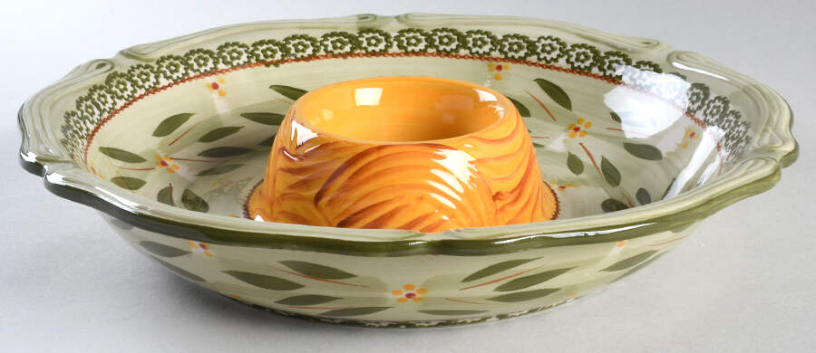 Old World Green Chip & Dip No Lid by Temp-Tations-1