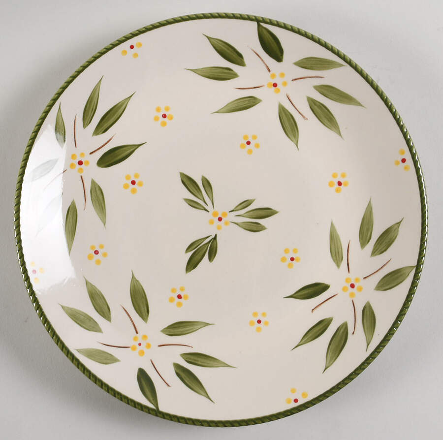 Old World Green Coupe Dinner Plate by Temp-Tations-1