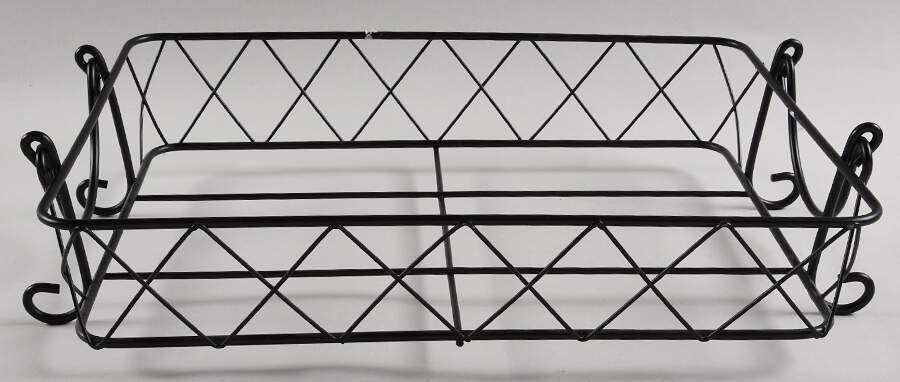 Old World Green Metal Stand for 13" Rectangular Baker by Temp-Tations-1