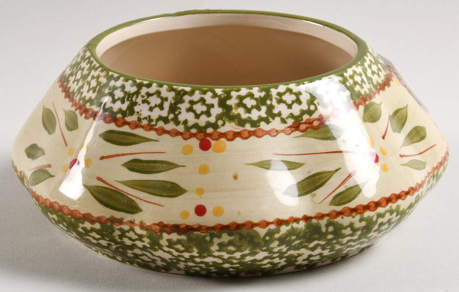 Old World Green Small Bowl for Christmas Tree Stacking Set by Temp-Tations-1