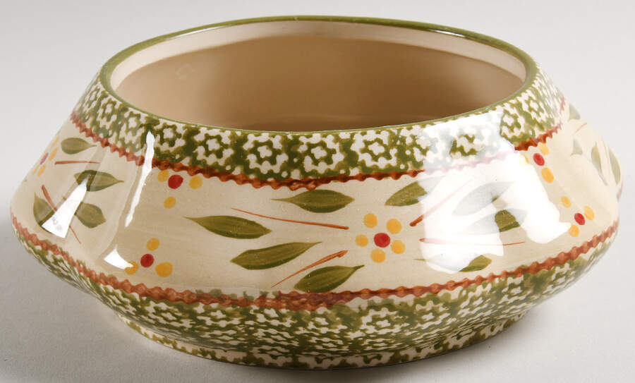 Old World Green Medium Bowl for Christmas Tree Stacking Set by Temp-Tations-1