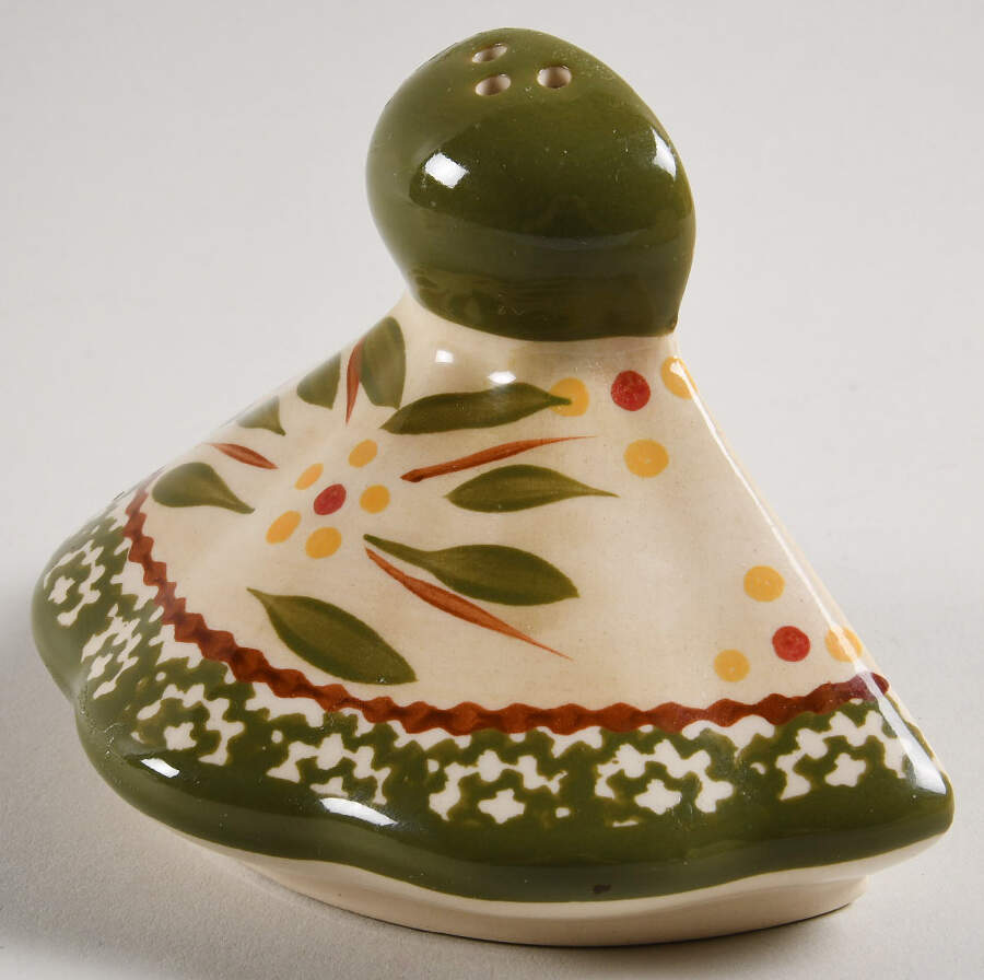 Old World Green Pepper Shaker for Christmas Tree Stacking Set by Temp-Tations-1