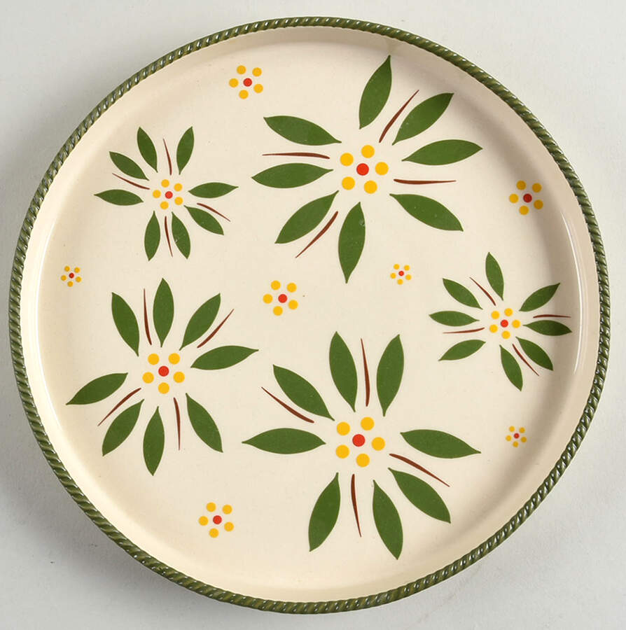 Old World Green Salad Plate by Temp-Tations-1