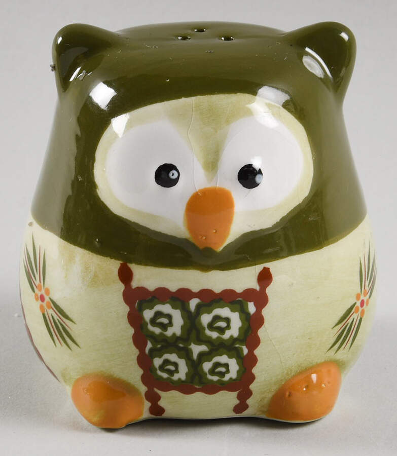 Old World Green Figural Salt Shaker by Temp-Tations-1