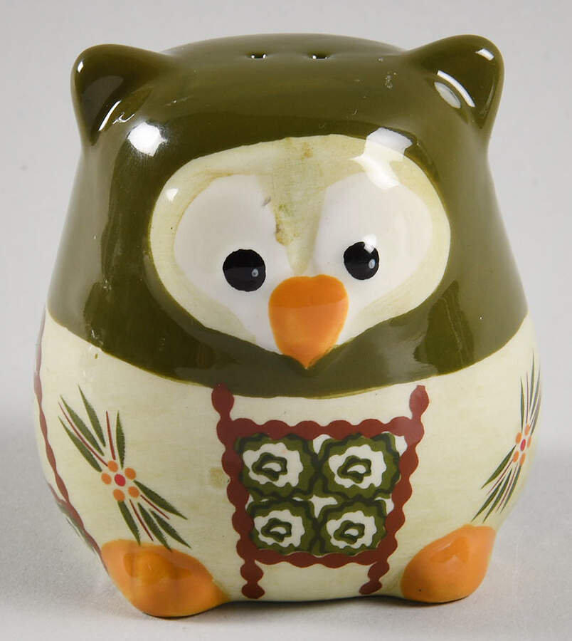 Old World Green Figural Pepper Shaker by Temp-Tations-1