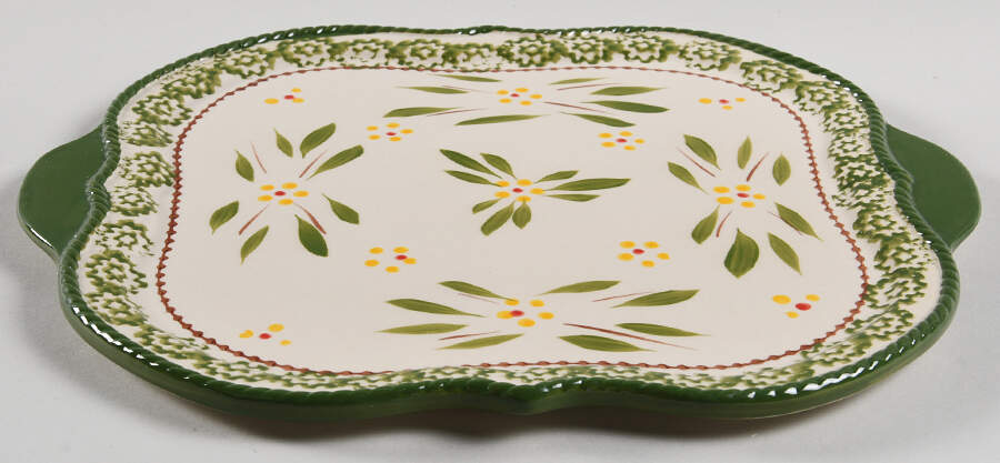 Old World Green Lid for 2.5 Quart Square Casserole by Temp-Tations-1