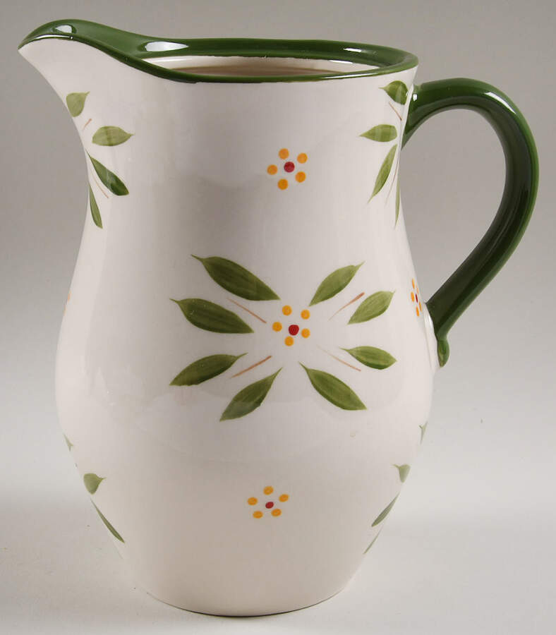 Old World Green Pitcher No Lid by Temp-Tations-1