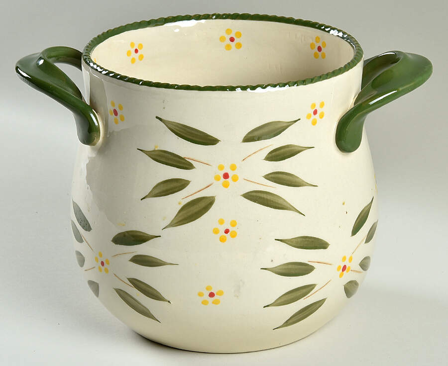 Old World Green Handled Utensil Crock by Temp-Tations-1