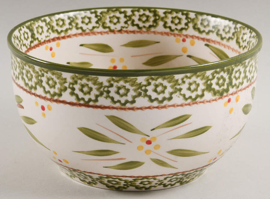 Old World Green 6" Mixing Bowl by Temp-Tations-1