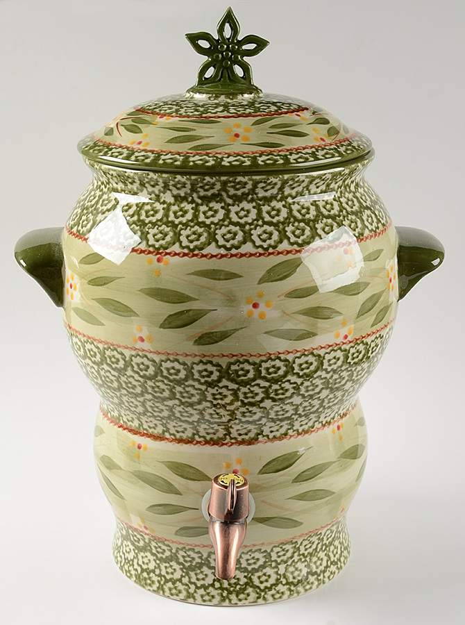 Old World Green Samovar & Lid by Temp-Tations-1
