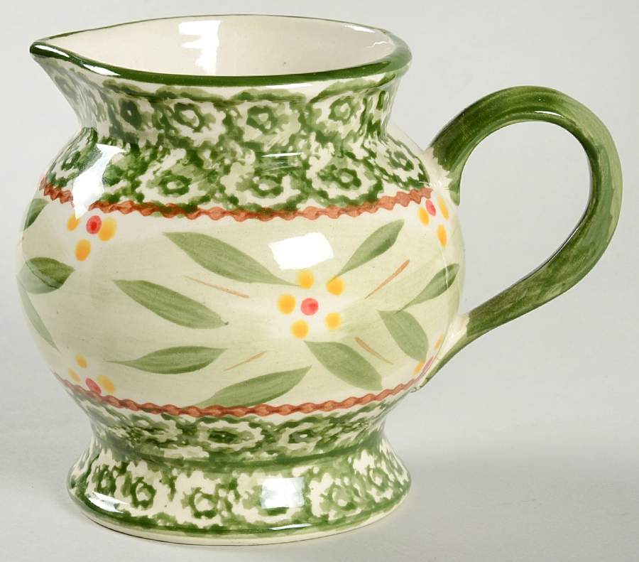 Old World Green Creamer by Temp-Tations-1