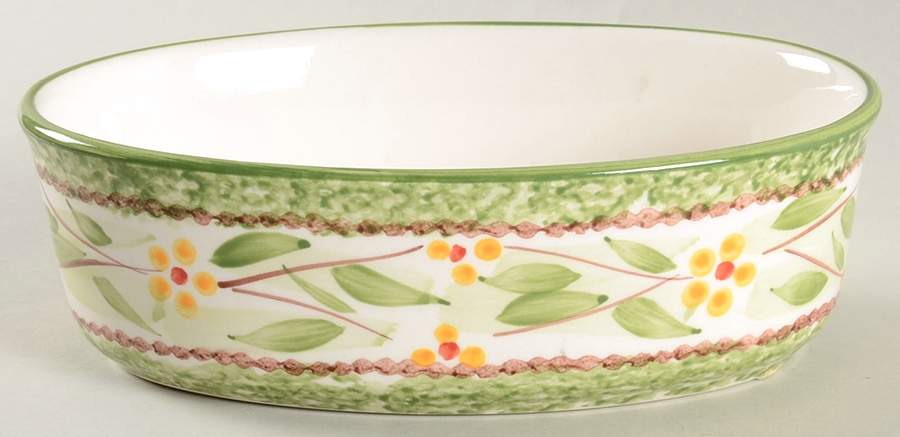 Old World Green 7" Oval Baker by Temp-Tations-1