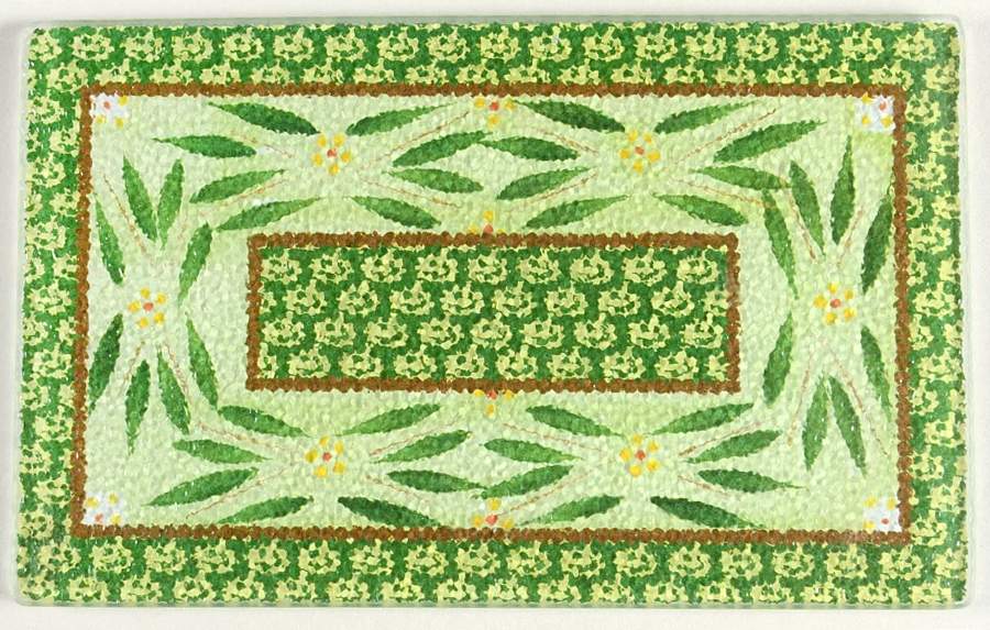 Old World Green Glass Trivet for 10" Rectangular Baker by Temp-Tations-1