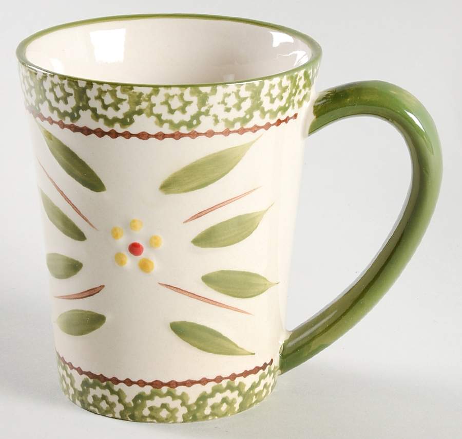 Old World Green Mug No Lid/Coaster Or Spoon by Temp-Tations-1