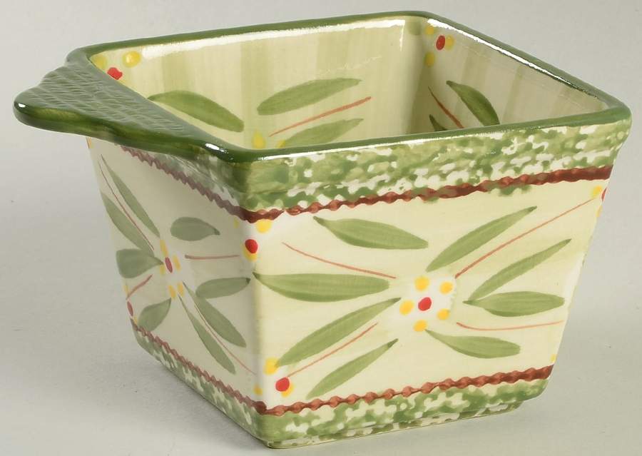 Old World Green Individual Square Baker by Temp-Tations-1