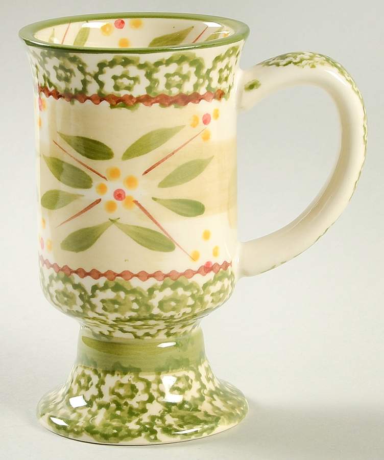 Old World Green Pedestal Mug by Temp-Tations-1