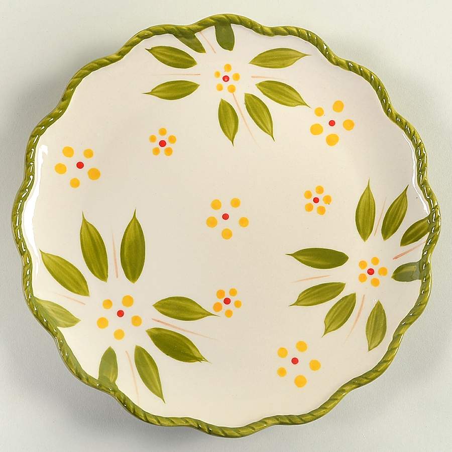 Old World Green Salad Plate by Temp-Tations-1