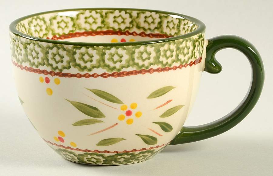 Old World Green Cup/Mug by Temp-Tations-1