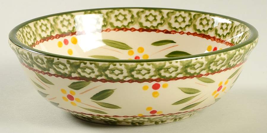 Old World Green Fruit/Dessert (Sauce) Bowl by Temp-Tations-1