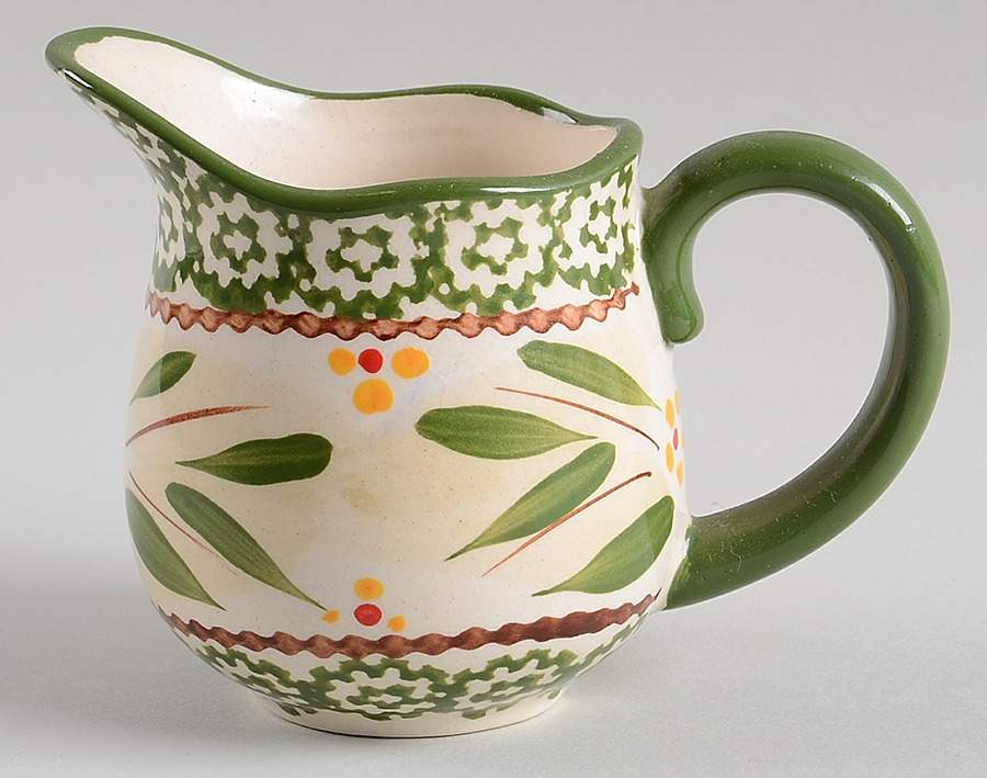 Old World Green Creamer by Temp-Tations-1