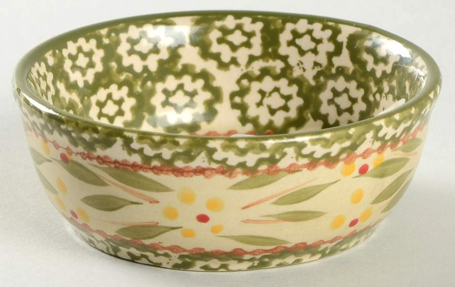 Old World Green Condiment Dish by Temp-Tations-1