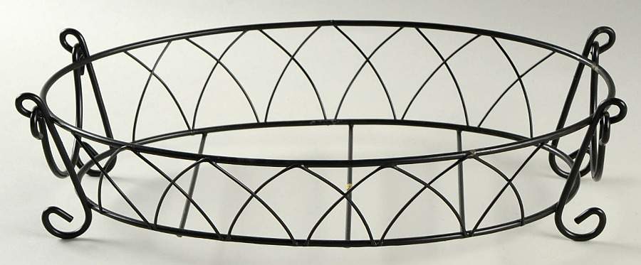 Old World Green Metal Stand for 13" Oval Baker by Temp-Tations-1