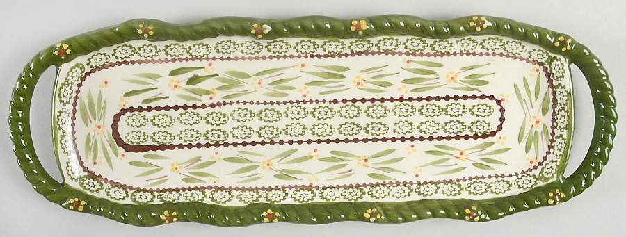 Old World Green Bread Tray by Temp-Tations-1
