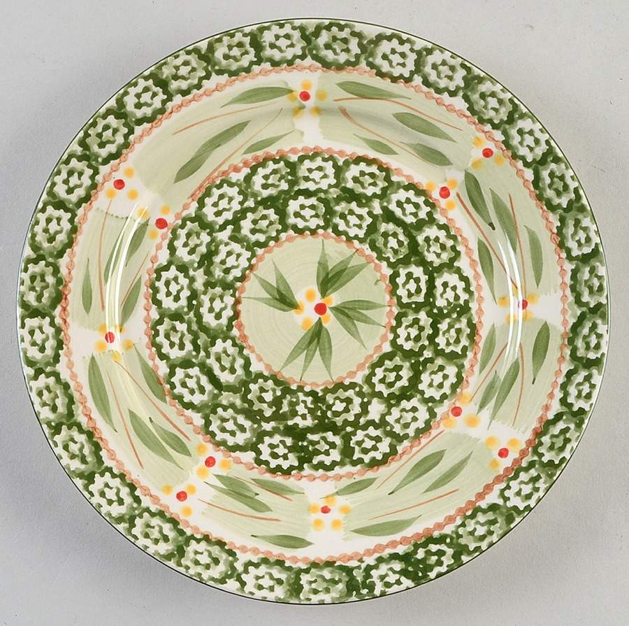 Old World Green Salad Plate by Temp-Tations-1