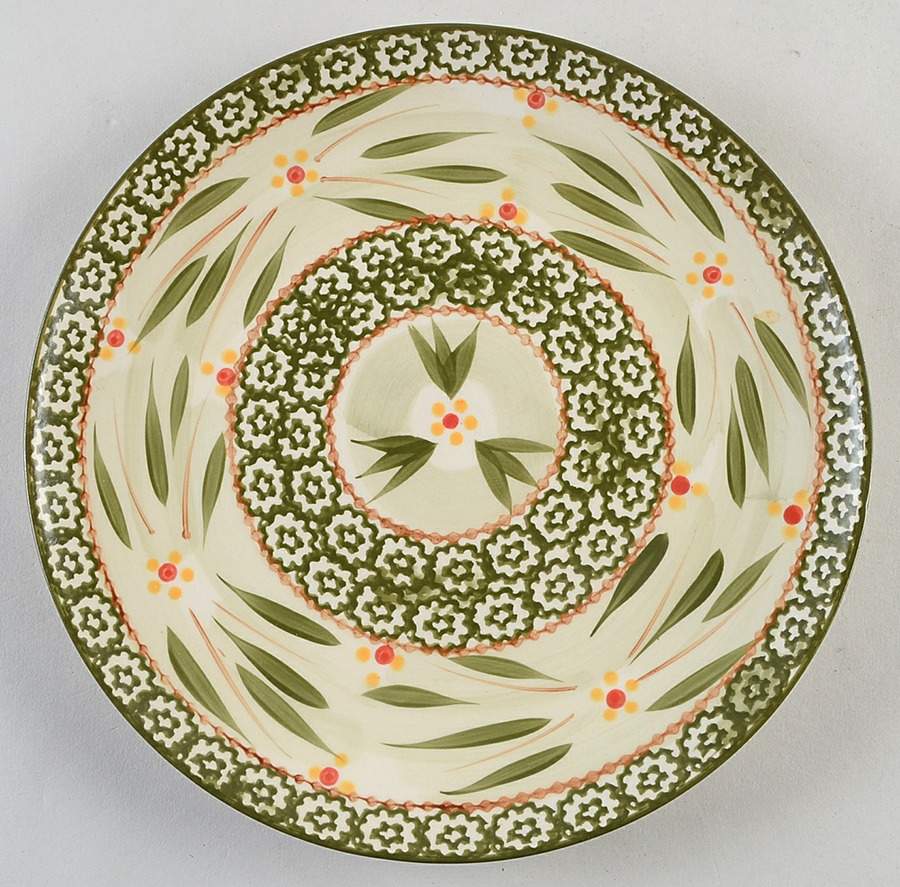 Old World Green Coupe Salad Plate by Temp-Tations-1