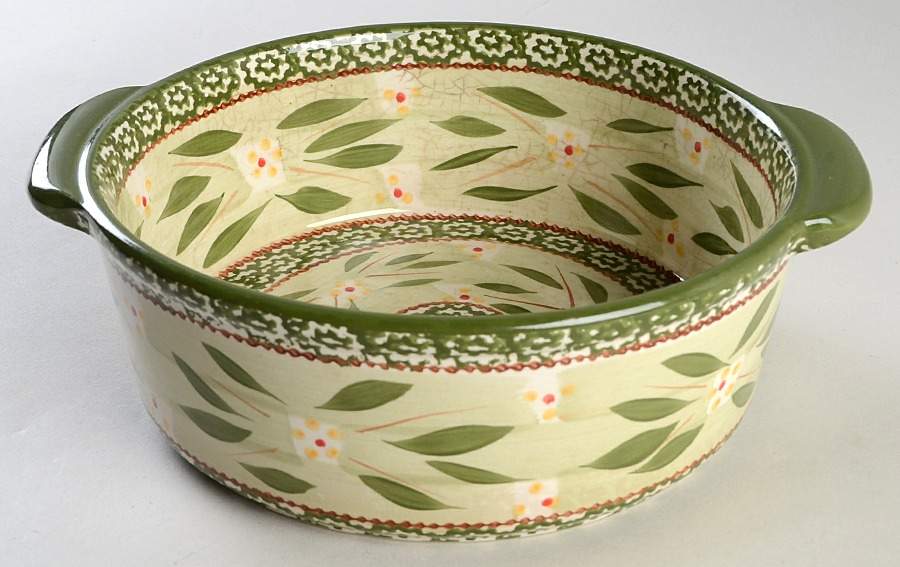 Old World Green 10" Round Baker by Temp-Tations-1