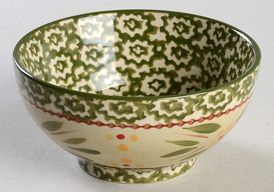 Old World Green Open Bowl Only for (4 Piece) Condiment Set by Temp-Tations-1
