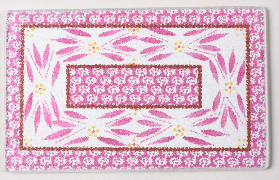 Old World Lilac Glass Trivet for 10" Rectangular Baker by Temp-Tations-1
