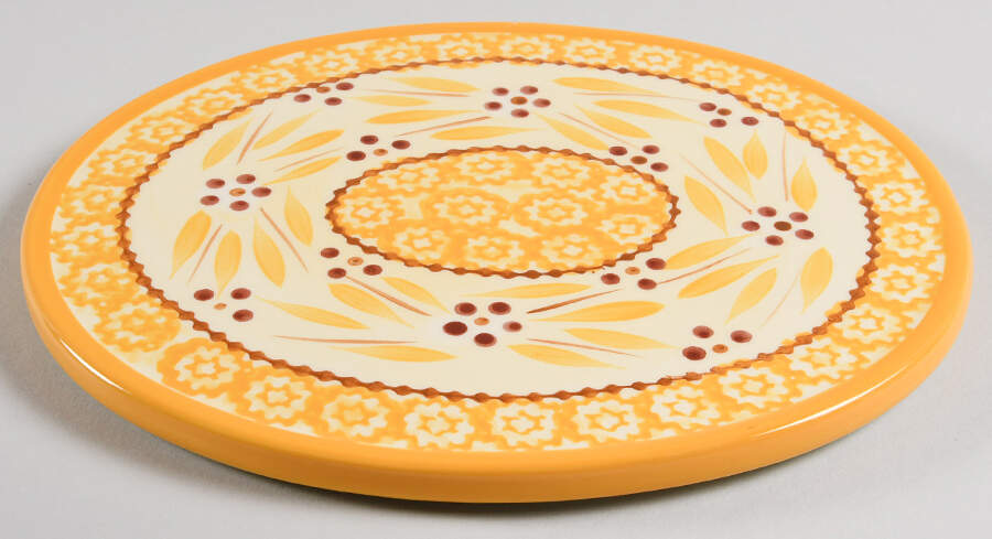 Old World Yellow Trivet by Temp-Tations-1