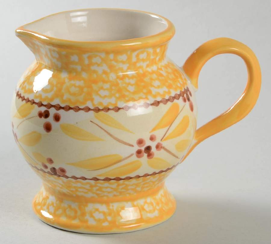Old World Yellow Creamer by Temp-Tations-1