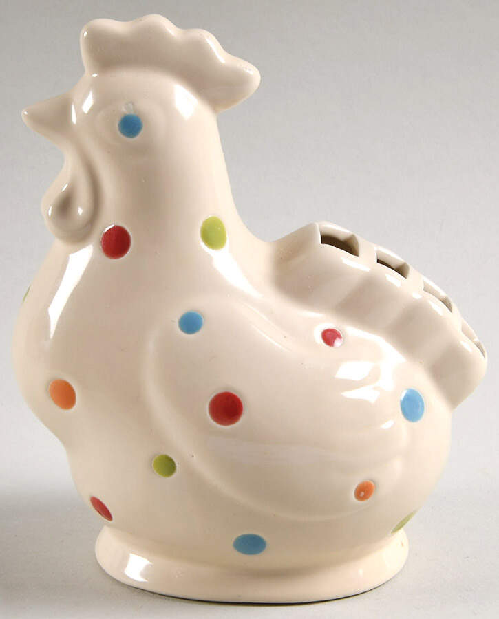 Polka Dot Cream Holder for Measuring Spoons by Temp-Tations-1
