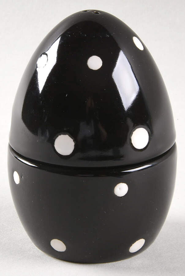 Polka Dot Black Stacking Salt & Pepper Set by Temp-Tations-1