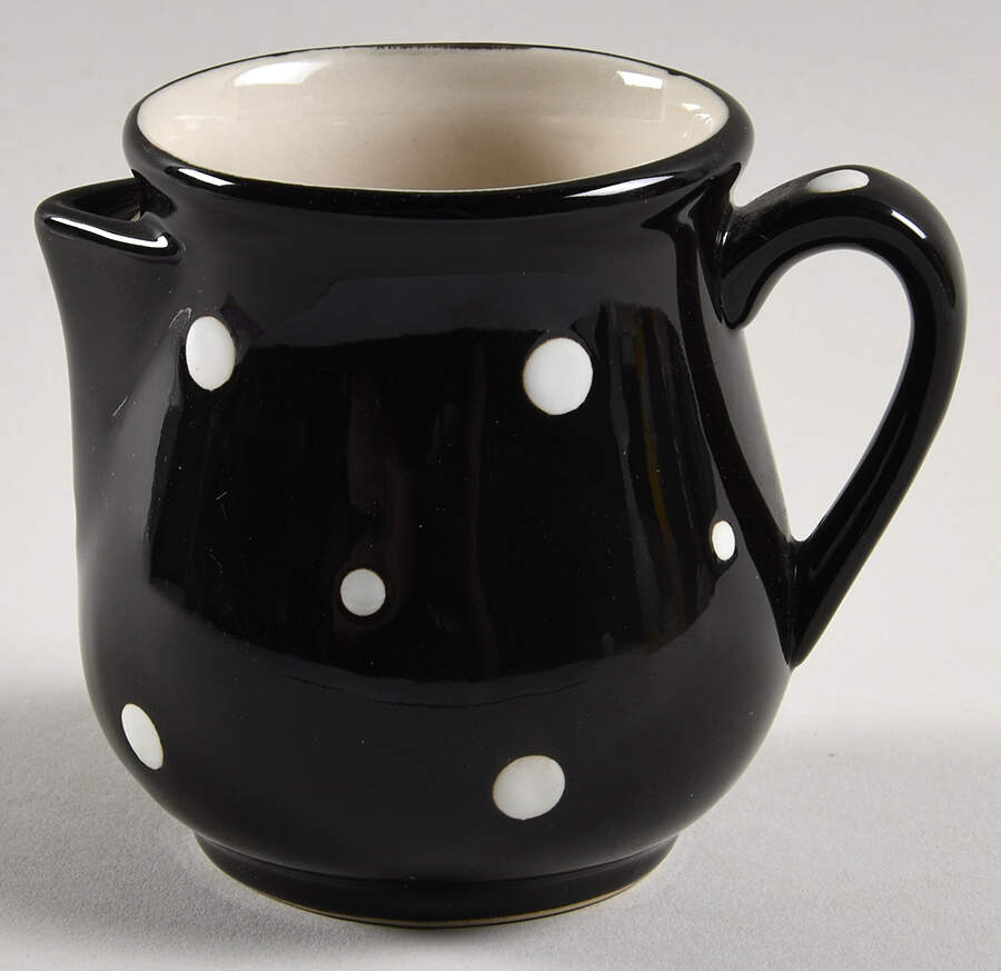 Polka Dot Black Creamer by Temp-Tations-1