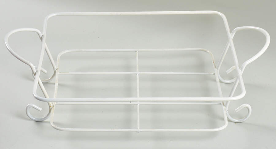 Polka Dot Red Metal Stand for 9" Square Baker by Temp-Tations-1