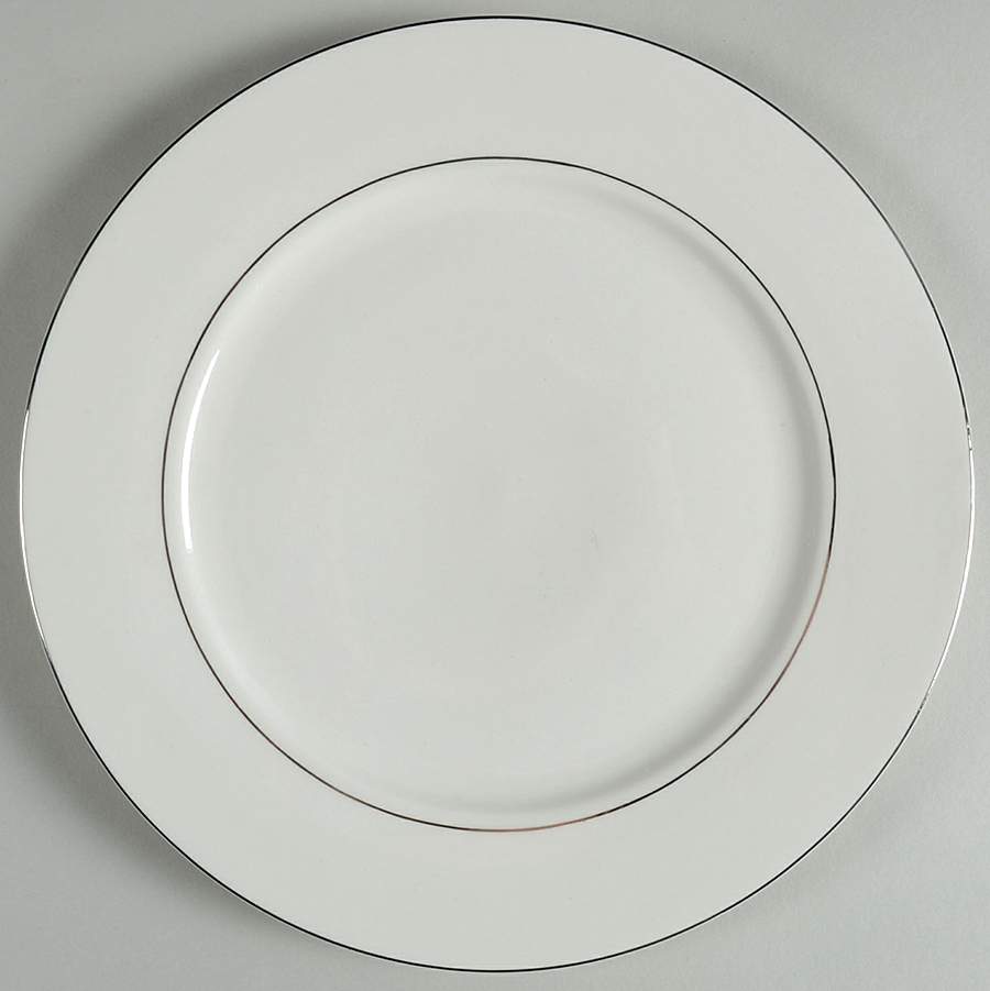 Platinum Band Dinner Plate by Tabletops Unlimited-1