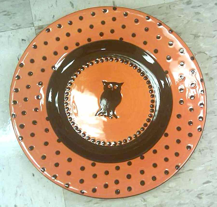 Silhouette Halloween Salad Plate by Tabletops Unlimited-1