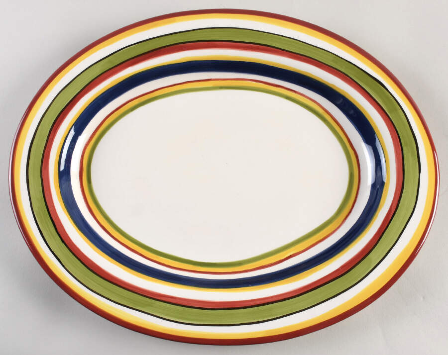Lasamba 16" Oval Serving Platter by Tabletops Unlimited-1