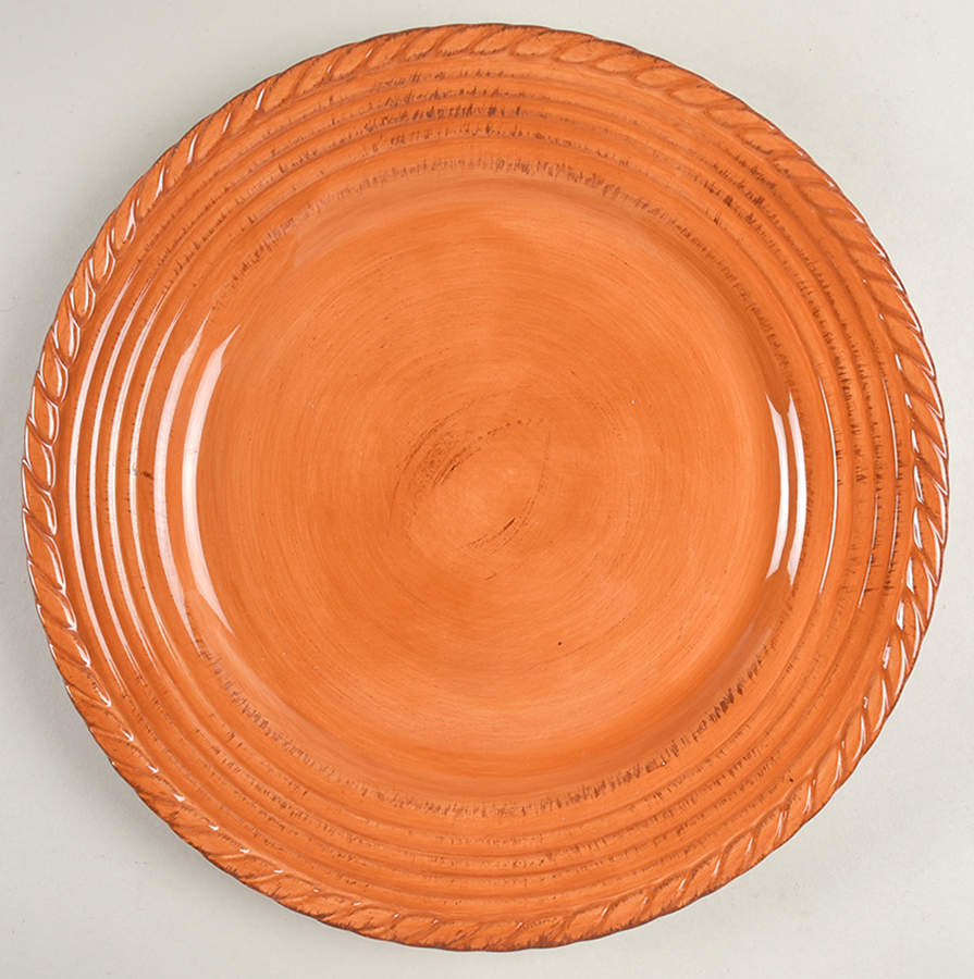Lucca Pumpkin Service Plate (Charger) by Tabletops Unlimited-1