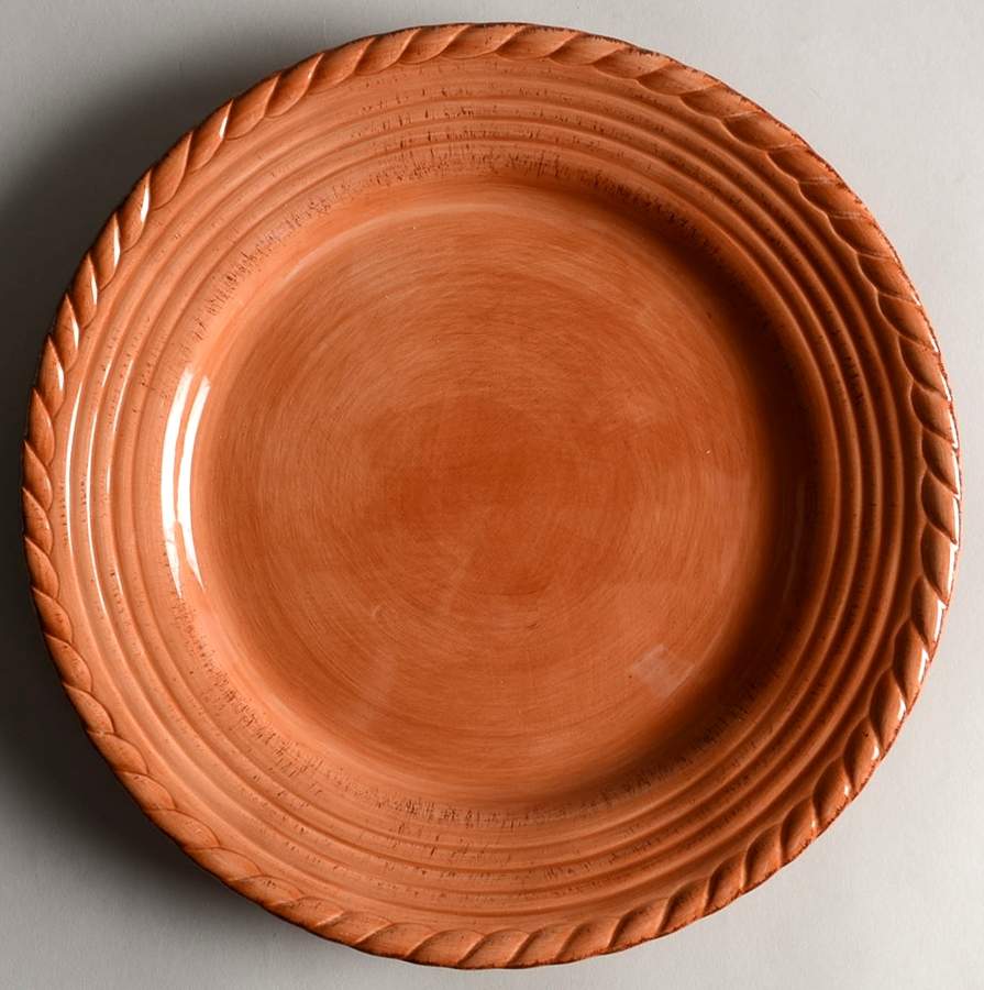 Lucca Pumpkin Dinner Plate by Tabletops Unlimited-1