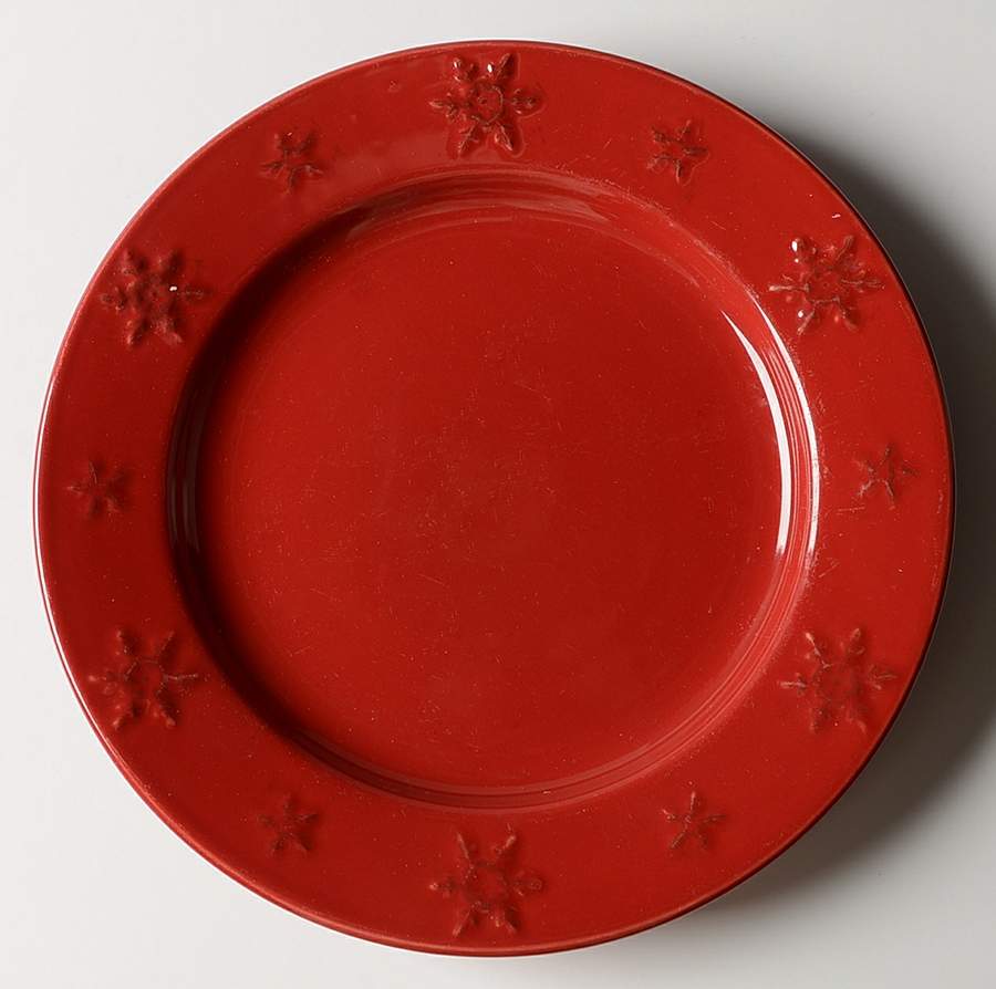 Birchwood Chalet Red Snowflake Salad Plate by Target-1