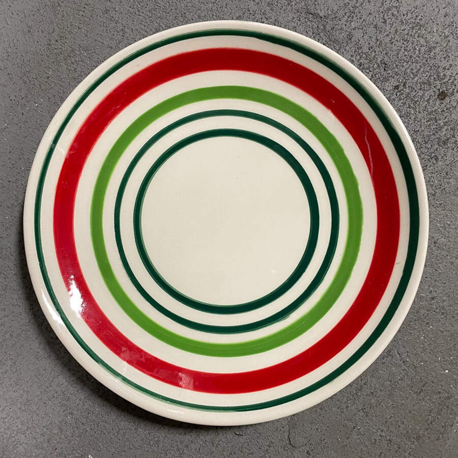 Stripe Appetizer Plate by Target-1