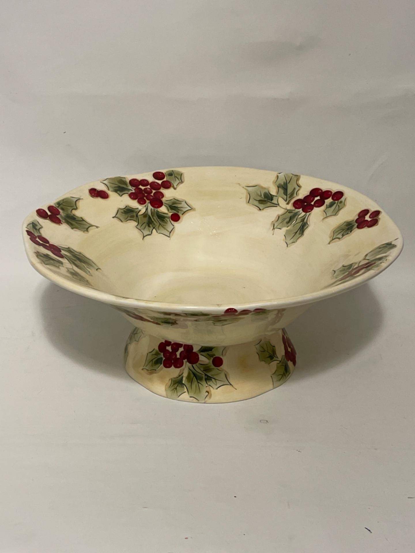 Classic Tidings Pedestal Bowl by Target-1